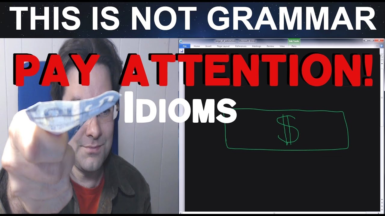 Pay Attention Idiom School Vocabulary Concentrating in Class Teacher