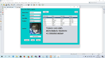 Program Aplikasi CRUD Data Hero Mobile Lengends (JAVA+MySQL) || Praktek UAS KBPL