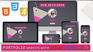 Responsive Portfolio Website with HTML, CSS, and JavaScript