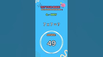 Multiplication Part 2 - Can You Get Them All Right? 🤓👏📚 | Test Your Brain #shorts #quiz #maths #fyp