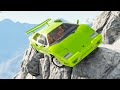 Cars vs Cliff Road #4 - BeamNG Drive Crashes