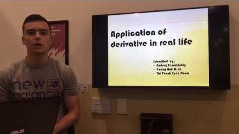 Application of derivative in real life