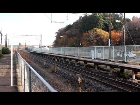 東北本線 白坂駅 ＥＨ５００上り通過 2014.11.14