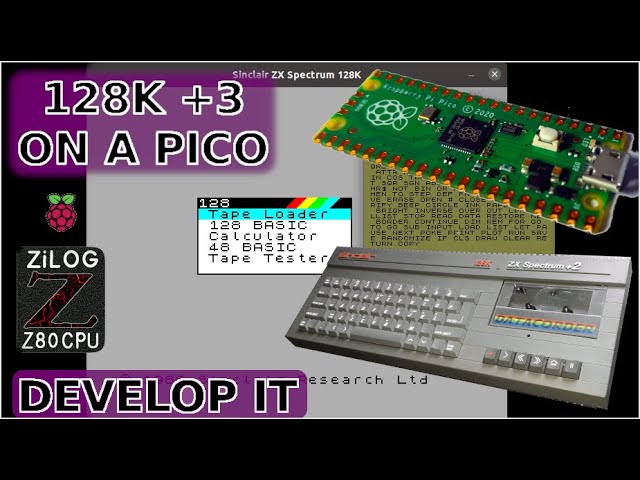 RPi Pico As A Sinclair ZX Spectrum 128K +3 - YouTube