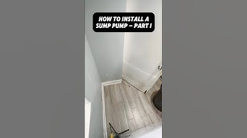 How To Install a Sump Pump - Part 1 #home #howto