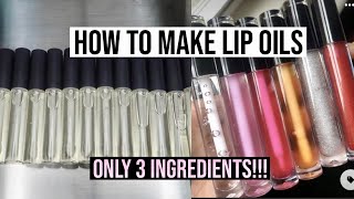 How to make lip oils | only 3 ingredients | *easy* 2022