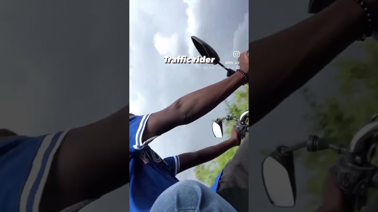 Trying to be a traffic rider for the first time 