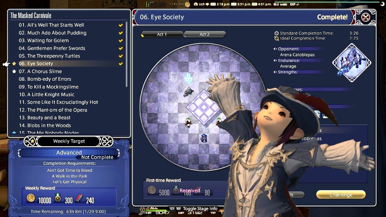 FFXIV Blue Mage Masked Carnivale 06 Eye Society YouTube ffxiv-blue-mage-masked-carnivale-06-eye-society-youtube