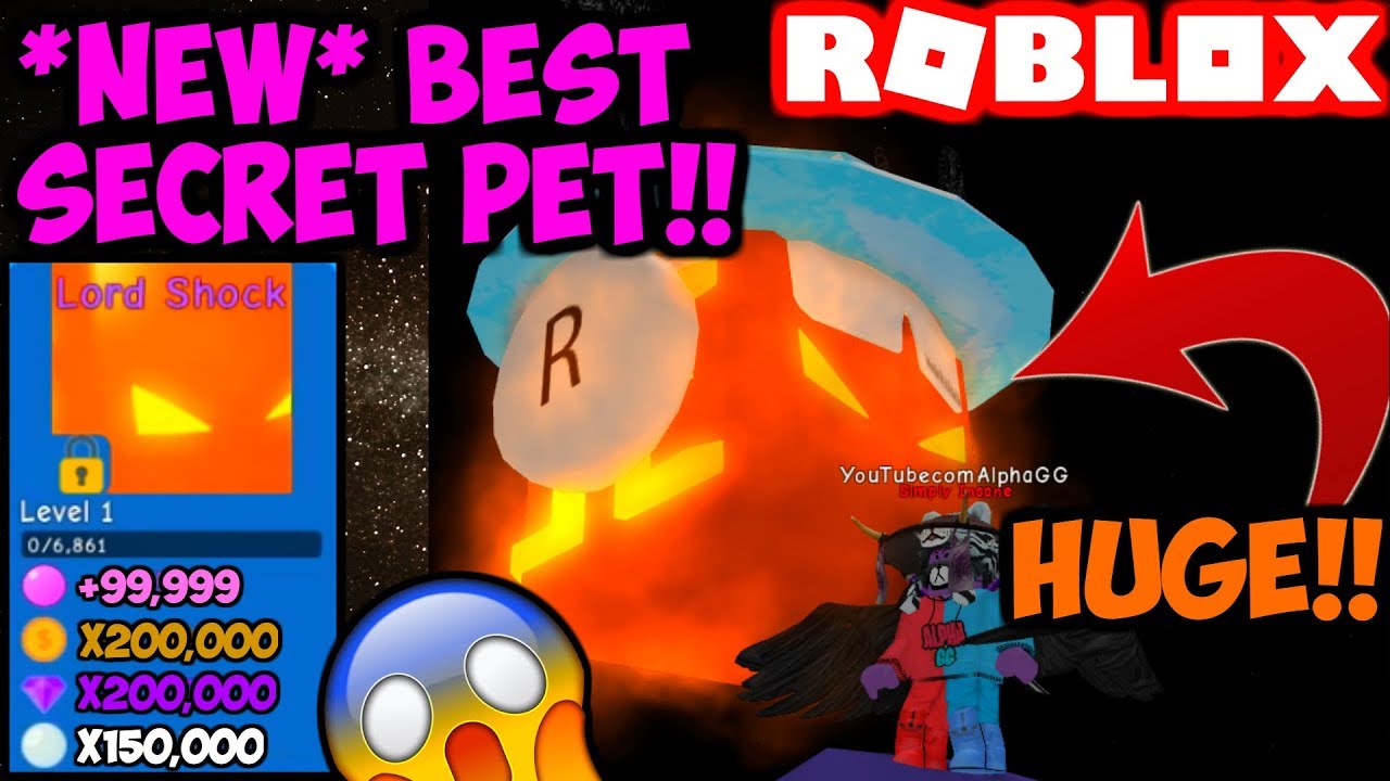 The Lord Shock!! New Best Secret Pet!! (Bubble Gum Simulator Roblox) -  Youtube