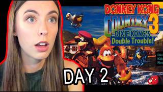 FIRST TIME PLAYING DONKEY KONG COUNTRY 3 (DAY 2)