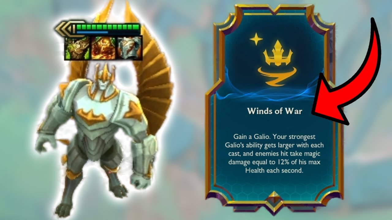 Winds Of War Lol Trying Out Galio's INSANE Hero Augment! - YouTube