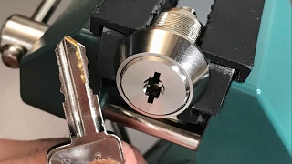 [421] Triple-Bitted 14 Wafer Cam Lock (Duo Clone) Picked