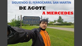 🚂ESTACIONES DE AGOTE Y MERCEDES😮 - PROVINCIA DE BUENOS AIRES - FERROCARRIL SAN MARTIN🚊 MOTOVLOG🛵
