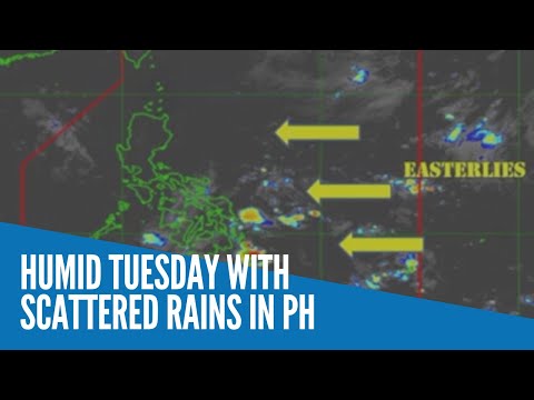 Humid Tuesday with scattered  rains in PH