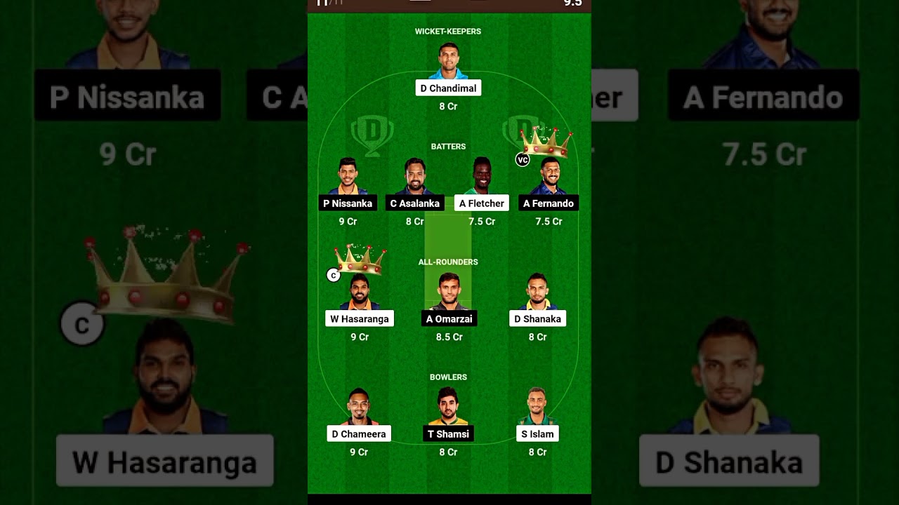 KFL VS JK DREAM 11 TEAM PREDICTION