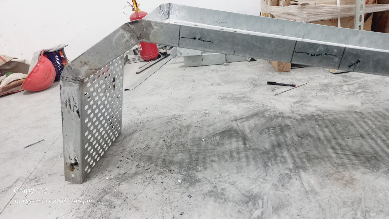 600×50 MM Cable Tray 90 kaise Bend kare.....How to bend 90 degree?????? 