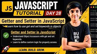 JavaScript Getter and Setter  Explained in 8 mins  | Day 28 | Code With Mahesh #coding #viral