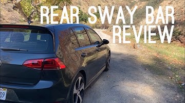 Rear Sway Bar Review : VW Volkswagen MK7 MK7.5 GTI H&R 24mm with Moog Endlinks