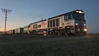 7922V SCT up "Dooen Express" (CSR015, 39W), Dooen to Melbourne, 1810, 23/4/26, Murtoa VIC 