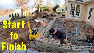How to build raised paver patio  Techo Bloc