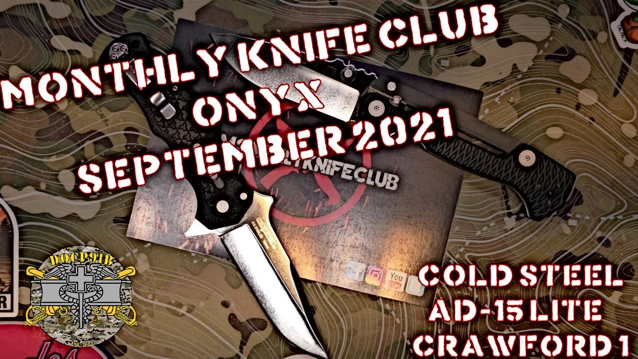 Monthly Knife Club Onyx September 2021 Cold Steel AD15 Lite