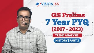 GS Prelims 7 Year PYQ (2017 - 2023) Trend Analysis | History | Part 2