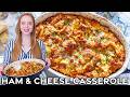 Ham & Cheese Croissant Casserole | EASY Breakfast Recipe!