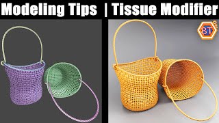 Blender Tutorial - Modeling Tips and Tricks | Tissue Modifier