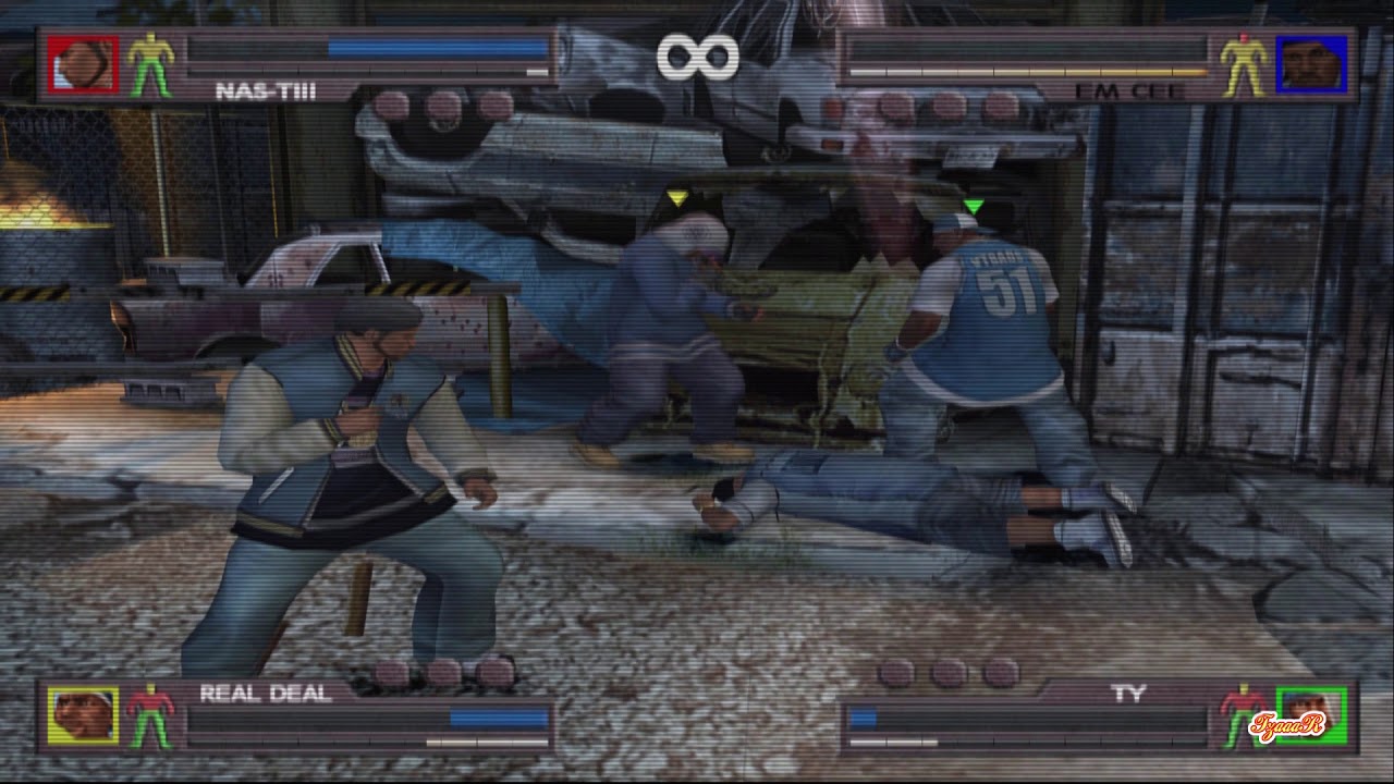 Urban Reign PS2 | Nas-Tii Vs Em Cee Vs Real Deal vs Ty