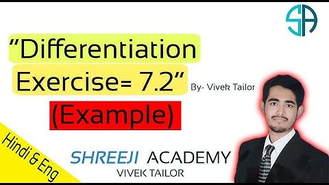 Differentiation/chapter-7/Exercise-7.2/remaining example/class-12/RBSE/Maths/By: Vivek Tailor