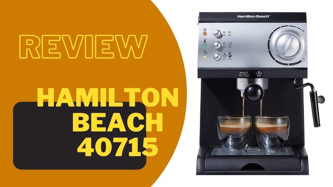 Hamilton Beach 15-bar Espresso/Cappuccino Maker with Steamer - 40715 