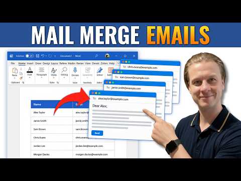 How To Send Personalised Emails with Mail Merge in Microsoft Word (Quick Tutorial)