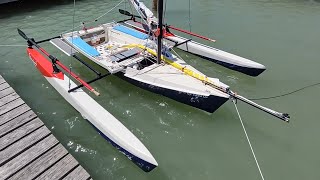 Squirt Trimaran  Gets Longer Amas (Process)