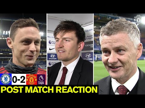 Solskjaer, Matic and Maguire react to Chelsea win | Chelsea 0-2 Manchester United | Premier League