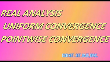 REAL ANALYSIS|CSIR NET JUNE 2019 | Question 26 Uniform And Pointwise Convergence SOLUTION| SET,GATE