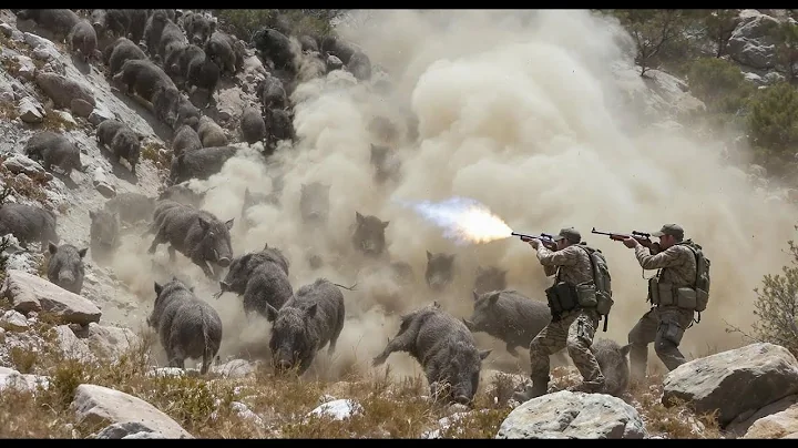 GIANT MONSTER BOAR HERDS - SHOCKING SHOTS! Fighting invasive herds of wild boars