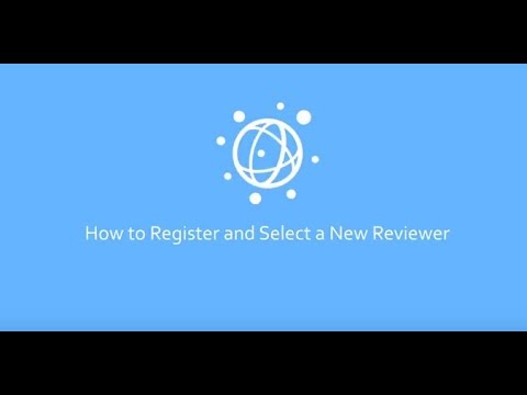 How to Register and Select a New Reviewer in PLOS Editorial Manager