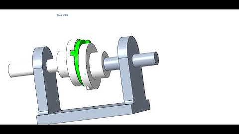 Old-ham Coupling Animation (Working Process)in Creo