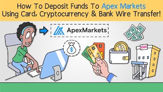 How To Deposit Funds To  Apex Markets Using Card, Cryptocurrency & Bank Wire Transfer!