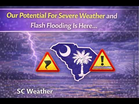 Our Potential For Severe Weather and Flash Flooding Is Here... - YouTube