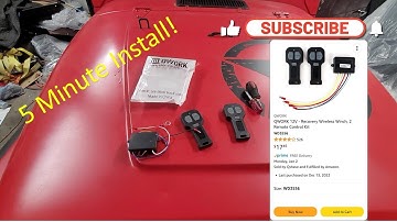 Amazon Wireless Winch Remote Install