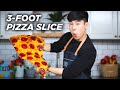 I Made A Giant 3-Foot Pizza Slice • Tasty