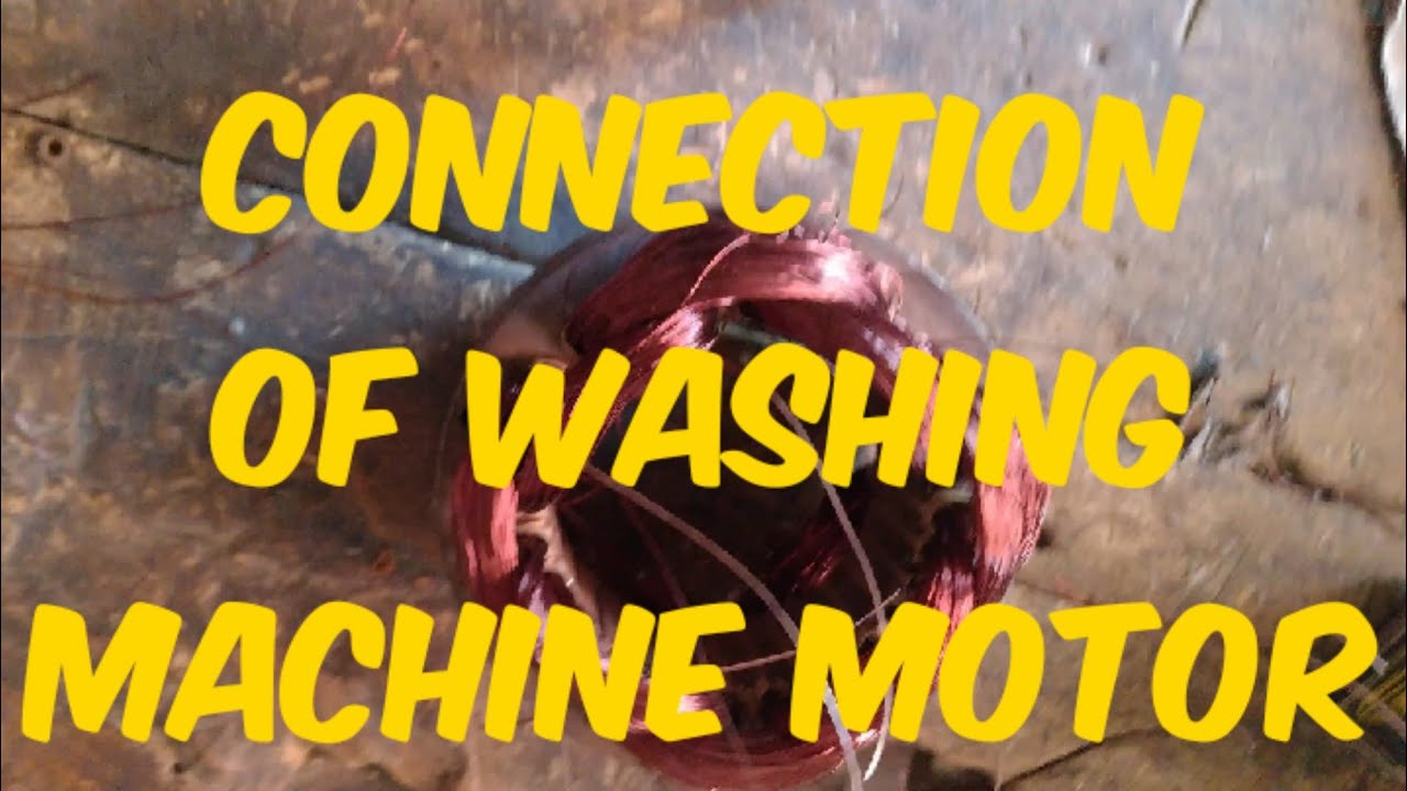 Connection of washing machine motor