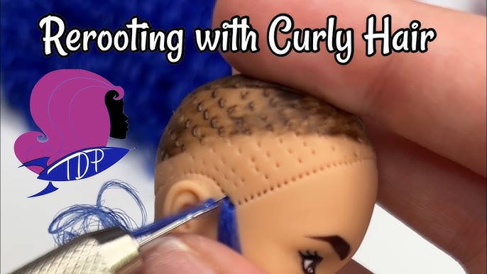 DIY Tutorial: How to Reroot doll hair using rerooting TOOL!!! 