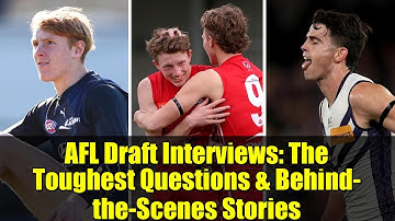AFL Draft Interviews: The Toughest Questions & Behind-the-Scenes Stories
