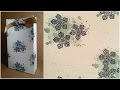 #onesheetwonder #stampinup ~{One Sheet Wonder }~ make a floral stamped bag