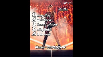 Names as Taylor Swift songs PT 19
