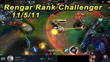 Rengar Tốc chiến | Ngọc bậc thầy vừa bị neft mạnh thì bây giờ Rank Thách Đấu TQ đi rừng xài ngọc gì?