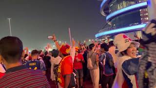 【カタールW杯】日本vsスペイン 試合後のスタジアム外の様子＠Khalifa International Stadium~ドーハの歓喜~