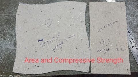 Paver Block :-  How to Calculate Area and Determination of Compressive Strength